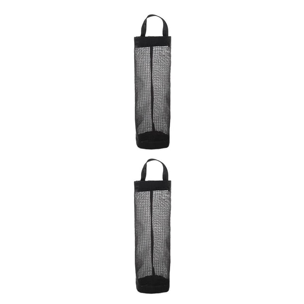 Ounissouiy Soporte para bolsa de comestibles, 12L, para colgar en la pared, calcetines de cocina, dispensador de bolsas de almacenamiento, organizador de Negro 2piezas Ounissouiy CBP285010