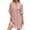 Pink, variant on Busydd Womens Dresses Solid Color Spring Summer Dress V Neck 1/2 Sleeve Casual Dress Breathable Comfy Mini Sundresses for Women