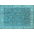 thumbnail image 1 of Ahgly Company Indoor Rectangle Oriental Light Blue Traditional Area Rugs, 5' x 8', 1 of 4
