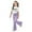Light Purple, variant on WOYY Big Girls 2 Piece Bow Print Short Sleeve T Shirt Pants Outfits, Sizes 9-10