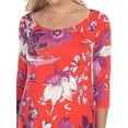 thumbnail image 5 of White Mark Women's Maternity Floral Printed Tunic Top, 5 of 5