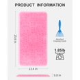 thumbnail image 4 of Alfombra de baño OTHWAY, antideslizante, cubierta de hierba, 65 x 34 cm, color rosa transparente, 4 of 8