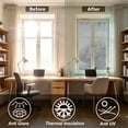 thumbnail image 6 of One Way Window Film, Heat Control Reflective Tint, Sun Blocking Static Cling, Sliding Door Home Privacy, Non Adhesive Glass Cover Film, 6 of 6