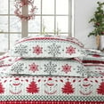 thumbnail image 3 of MarCielo 3 Pcs Snowman Christmas Quilt Bedspread Set C89, 3 of 7