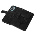 thumbnail image 5 of Mantto Samsung A52 Case, Magnetic Folio Butterfly Patterned Wallet Case, PU Leather with Wrist Strap Credit Card Holder Slots Kickstand Protective Cover For Samsung Galaxy A52, Black, 5 of 10