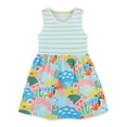 thumbnail image 4 of WIBACKER Toddler Girls Striped Summer Beach Sleeveless Dress Birthday Sundress Everyday Dresses for Kids, 4 of 9