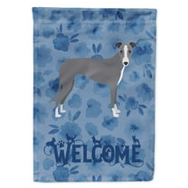Carolines Treasures CK6085GF Italian Greyhound Welcome Flag Garden Size Small multicolor