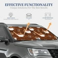 thumbnail image 4 of Daiia Sloths Need More Coffee 2PCS Car Windshield Sun Shade, Foldable Sun Shield for Car Front Window, Auto Sun Blocker Visor Protector Universal for Truck SUV Pickup-Large, 4 of 7