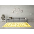 thumbnail image 3 of Ahgly Company Indoor Rectangle Solid Yellow Modern Area Rugs, 2' x 3', 3 of 4