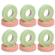 thumbnail image 2 of Cinta autoadhesiva transpirable para extensiones de pestañas, 40 unidades, para salón de belleza, color rosa y verde, 2 of 14