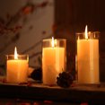 thumbnail image 3 of MasteelfCA 3pcs Glass Transparent Candle Cup Cylinder Candle Holder Simple Style Candle Container, 3 of 8