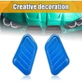 thumbnail image 4 of Yazoeia 2 PCS Car Hood Vent Trim, Auto Bonnet Vent Hood Air Intake Trim Cover, Universal Air Flow Intake Hood Decal Sticker for Cold Air Flow, Car Exterior Decorative Cover Trim (Blue) CJC912-115795, 4 of 6