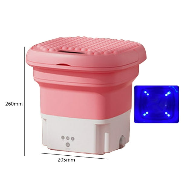 Mini lavadora plegable de 2,8 l y 36 W con secadora para ropacalcetines (rosa EE. UU.) Ndcxsfigh Para estrenar