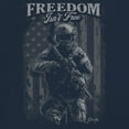 thumbnail image 3 of Freedom Isn't Free Long Sleeve T-shirt American Hero Patriotic Soldier DD 214 POW MIA Military Warrior Veterans Day, 3 of 7