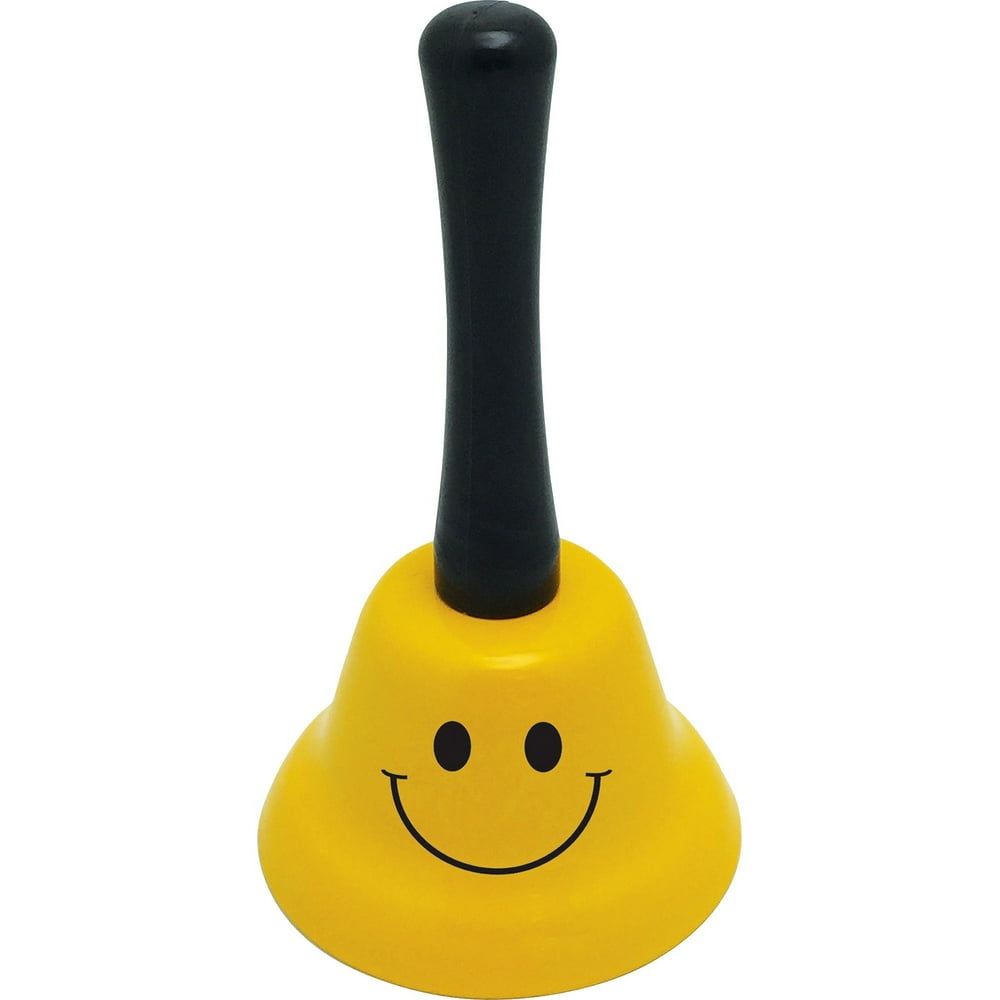 Ashley, ASH10525, Smiley Face Design Wide Hand Bell, 1 Each, Assorted