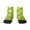 1 Black, variant on Green Apple Pattern Quarter Crew Socks,Toe Seamed Ankle Socks,Cotton Cushioned Breathable Athletic Crew Sports Socks