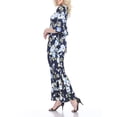 thumbnail image 2 of White Mark Women's Floral Bell Sleeve Tunic and Palazzo Pant Set, 2 of 5