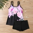 thumbnail image 5 of Aboser Boho Floral Print Tankini Swimsuits for Women Plus Size High Waisted Bathing Suit 2 Piece Modest Swimsuit Fashion Outfit for Pool Party Beach Swimwear, 5 of 11