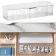 thumbnail image 4 of Linyer Data Cable Storage Box with Cover Line Organizer Dustproof Phone Charger Charging Cables Management Stationery Sorting Case White Gold, 4 of 8