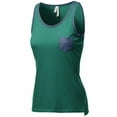 thumbnail image 2 of FashionOutfit Women's Pocket Binding Color Contrast Round Neck Tank Tops, 2 of 4