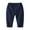 Navy Blue, variant on XBASW Kids Baby Boys Girls Chino Pants Solid Color Cargo Pants Toddler Elastic Waist Trousers with Pockets for Spring Autumn Summer 18M-5T