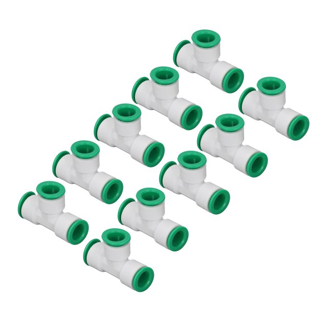 Conector En T Conector De Agua Conector De Tubería Accesorios En T 10 Piezas Conector En T 3 Vías Conexión Rápida Adaptador De Tubería De Agua Conector De Manguera Para Riego ANGGREK Hardware