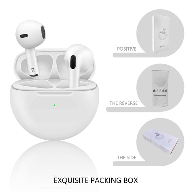 Original Pro6 TWS Touch Control inalámbrico Bluetooth 5,0 auriculares deportivos auriculares de música para iphone Xiaomi teléfonos auriculares Dengxun unisex