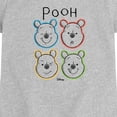 thumbnail image 2 of Winnie the Pooh - Colorful Faces - Toddler Girls Fitted Short Sleeve T-Shirt, 2 of 4