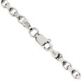 thumbnail image 3 of 925 Sterling Silver 3.5mm Cable Rolo Link Chain Belcher Necklace, 3 of 4