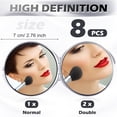thumbnail image 2 of KY 8 Pcs Portable Folding Compact Mirror Bulk with 1X 2X Magnification Double Sided Mini Travel Makeup Mirror for Women Bridesmaid Gifts(Gold), 2 of 7