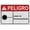 Warning Sign 4, variant on Industrial Caution Sign Laser Sign (Láser en funcionamiento) 8 in" x 12 in" UV Resistant Indoor Outdoor Workplace Industrial Caution Danger Warning SIgn
