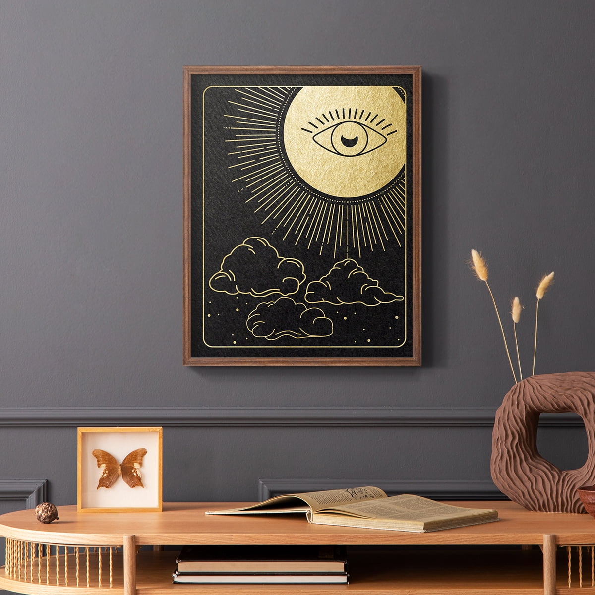 Celestial Eye in Paper Solid Wood 8 x 10 Framed Print