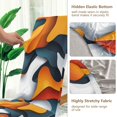 thumbnail image 5 of Yayeee 4 Pack Dining Chair Covers Stretch Parson Chairs Slipcovers Seat Protector, Abstract Wavy, 5 of 6