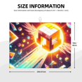 thumbnail image 2 of Yiaed Geometry Dash Print Highly Absorbent Microfiber Kitchen Counter Mat, Dish Drying Pad for Dishes, Utensils, Pots and Pans, Large 18" x 24", 2 of 7