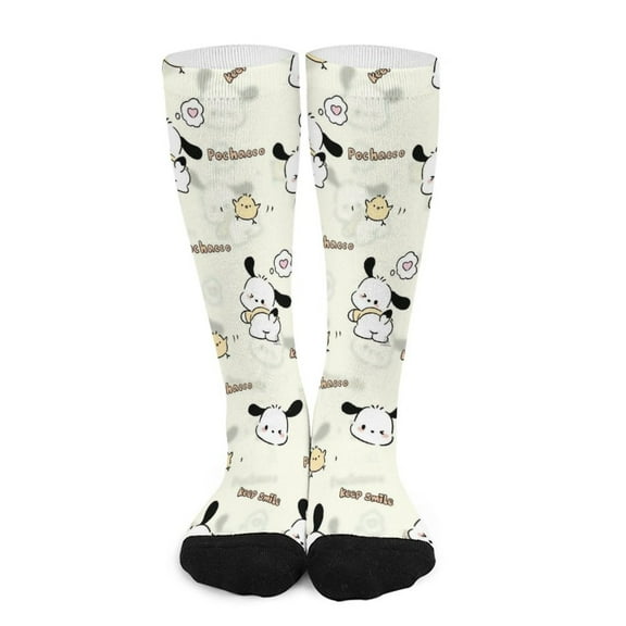 Pochacco Stocking Long Socks Breathable Knee High Thigh Stockings High Socks Sport Socks for Mens Womens