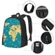 thumbnail image 2 of Disketp World Map With Landmarks Mochila Minimalista de Gran Capacidad, Mochila de Viaje para Escuela, Trabajo o Uso Diario, 2 of 6