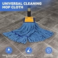 thumbnail image 3 of Heavy Duty Commercial Mop Head Replacement Microfiber Tube Mop Heads for Floor Cleaning: 3 Packs Looped End Wet Mop Head Refill for Home Commercial Industrial Use (Blue), 3 of 8