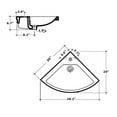 thumbnail image 2 of Whitehaus Collection LU010 Wall Mount/Semi Recessed Sinks White, 2 of 2