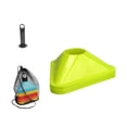 thumbnail image 2 of Lipstore 10Pcs Triangle Soccer Cones for Training Football Field Marking Portable Agility Green, 2 of 8