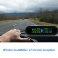 thumbnail image 4 of Qiilu Wireless Solar TPMS Tire Pressure Monitoring System LCD Monitor Alarm with 6 External Sensors, Car TMPS, Solar Powered TPMS, 4 of 8
