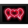 thumbnail image 2 of Carr, Hailey 14x11 Black Modern Framed Museum Art Print Titled - Neon Heart Wings RB, 2 of 5