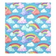 thumbnail image 6 of Dishwasher Magnet Cover Magnetic Fridge Door Cover Home Kitchen Decor Cartoon Rainbow and Cloud 23"x 26", 6 of 6