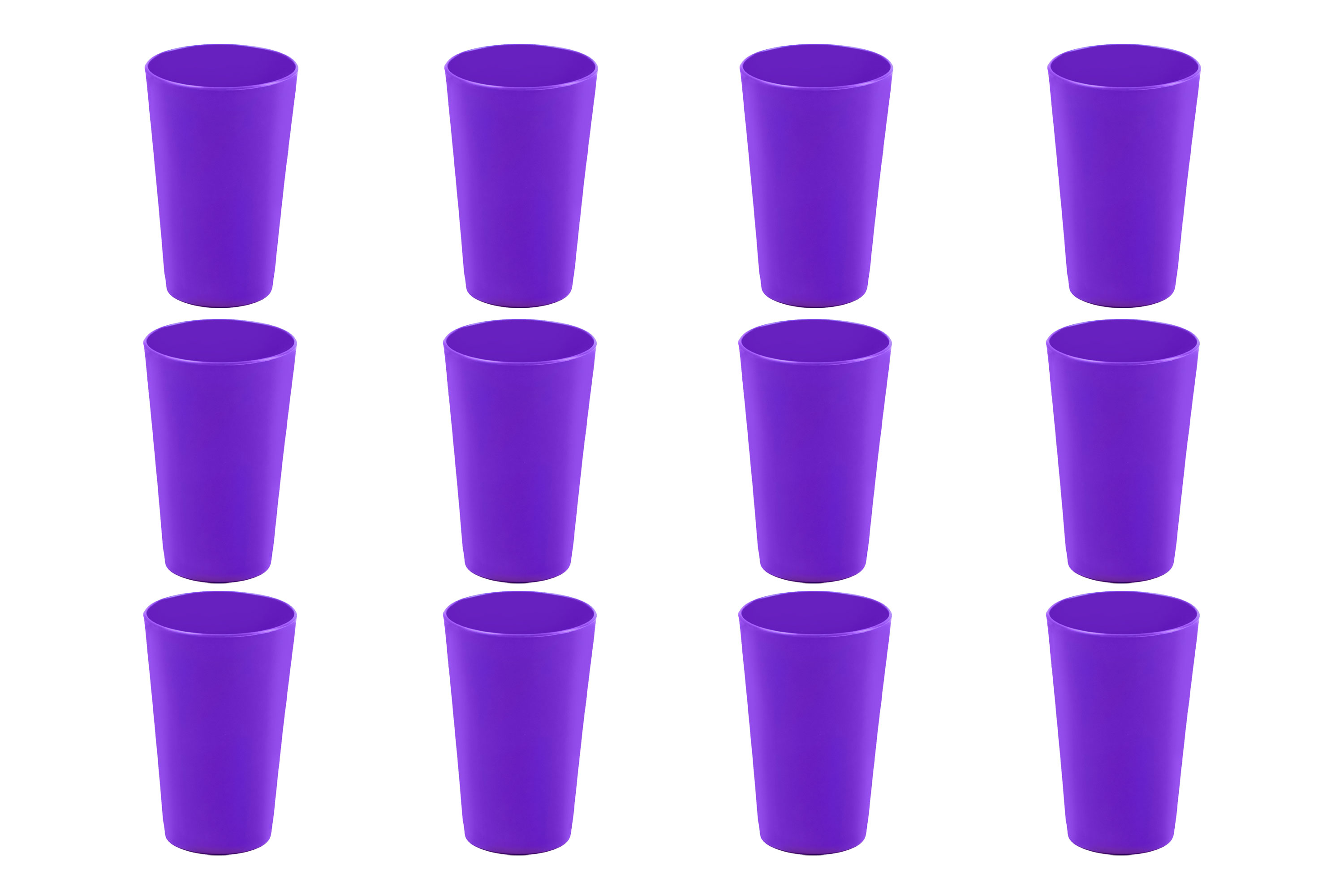 YBM Home Reusable Plastic Cups 10 oz, Unbreakable Drinkware Dishwasher