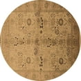 thumbnail image 1 of Ahgly Company Indoor Round Oriental Brown Traditional Area Rugs, 5' Round, 1 of 4