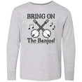 thumbnail image 3 of Inktastic Banjo Music Bluegrass Long Sleeve Youth T-Shirt, 3 of 5
