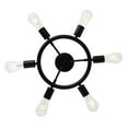 thumbnail image 7 of Aiwen 6 Lights Sputnik Semi Flush Ceiling Lamp Round Metal Chandelier, 7 of 7