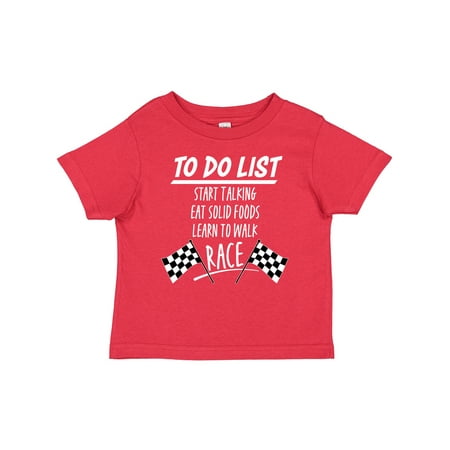 

Inktastic To Do List- Funny Racing for Baby Gift Baby Boy or Baby Girl T-Shirt