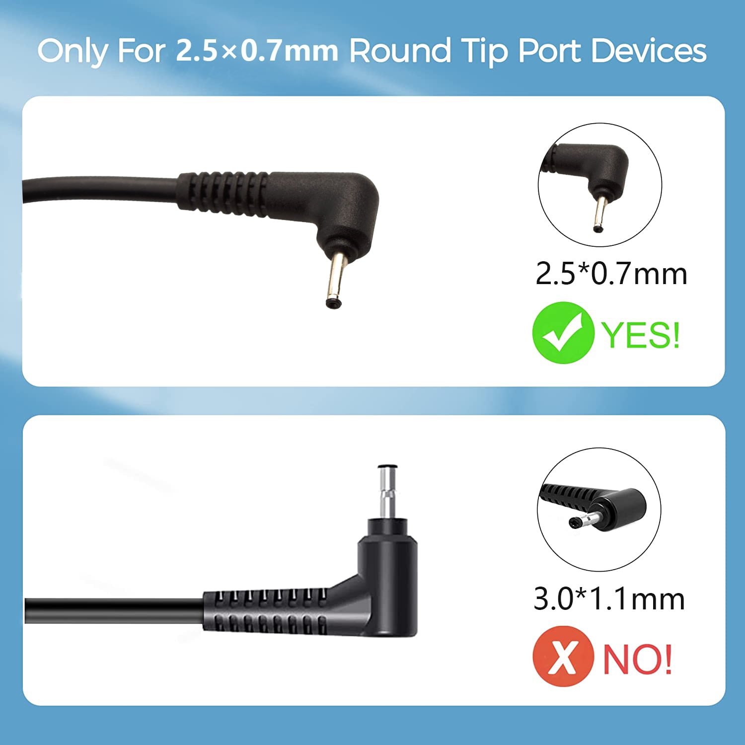 26W 12V 2.2A Charger for Samsung Laptop,Compatible 11.6" Chromebook 3 2 500c 503c Xe500c PA-1250-98 XE500C13 XE501C13 XE303C12 XE500C12 XE503C32 AD-2612AUS AC Adapter Power Supply