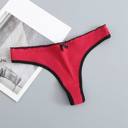 

〖TOTO〗Women Panties Womens Low Waist Through Waist Bikini Brief Underwear Thong