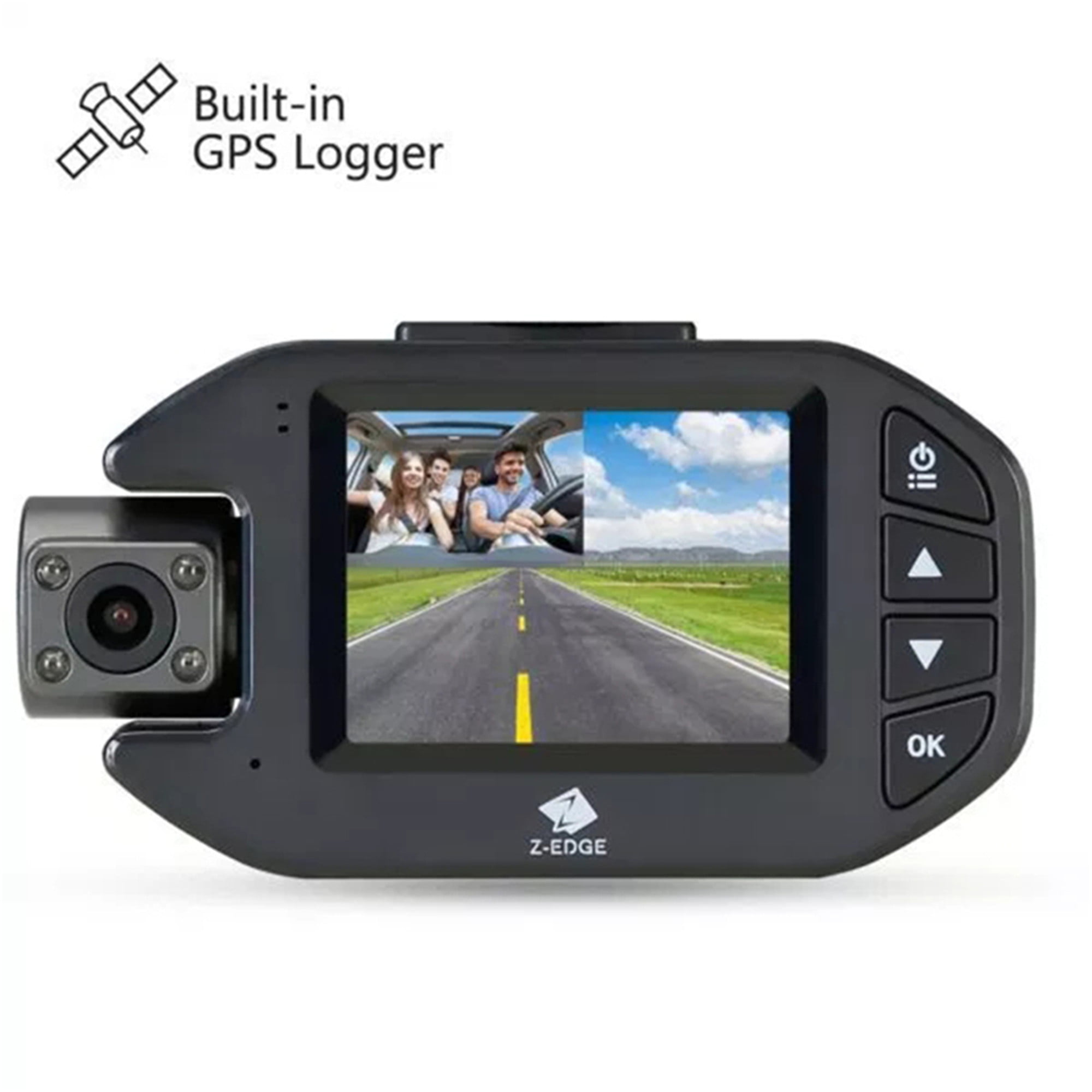 Car Dash Camera Front and Rear, ZEDGE Z3Pro Front and Rear Dual 1080P